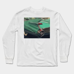 Green Cadillac Long Sleeve T-Shirt